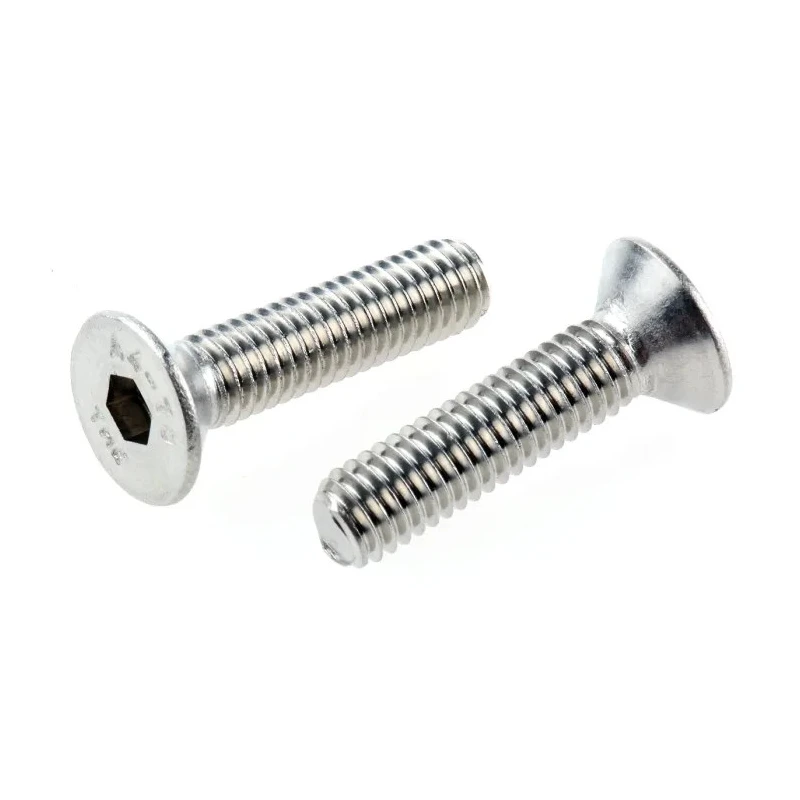 RS PRO Plain Stainless Steel Hex Socket Countersunk Screw M6 x 25 mm 232-8495