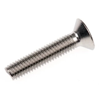 RS PRO Plain Stainless Steel Hex Socket Countersunk Screw M6 x 30 mm 316 Stainless Steel ISO 10642 232-8502