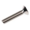 RS PRO Plain Stainless Steel Hex Socket Countersunk Screw M6 x 30 mm 316 Stainless Steel ISO 10642 232-8502