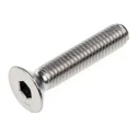 RS PRO Plain Stainless Steel Hex Socket Countersunk Screw M6 x 30 mm 316 Stainless Steel ISO 10642 232-8502