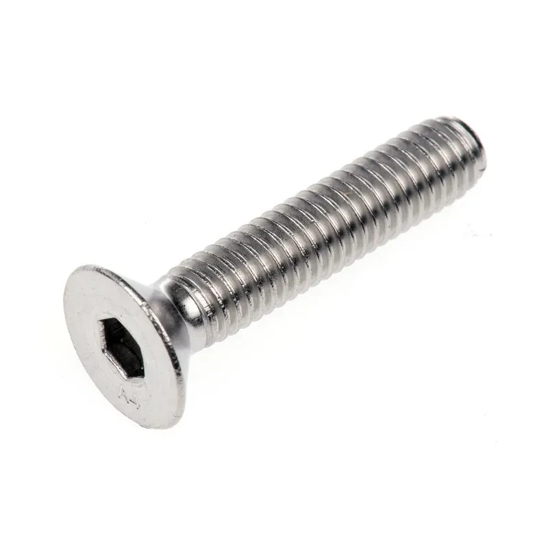 RS PRO Plain Stainless Steel Hex Socket Countersunk Screw M6 x 30 mm 316 Stainless Steel ISO 10642 232-8502