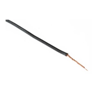 RS Pro Black Hook Up Wire, 20 AWG, 270 x 0.05 mm Core Strands, 100 m Length, Silicone Rubber Jacket, 600 V, Fire 209-8058
