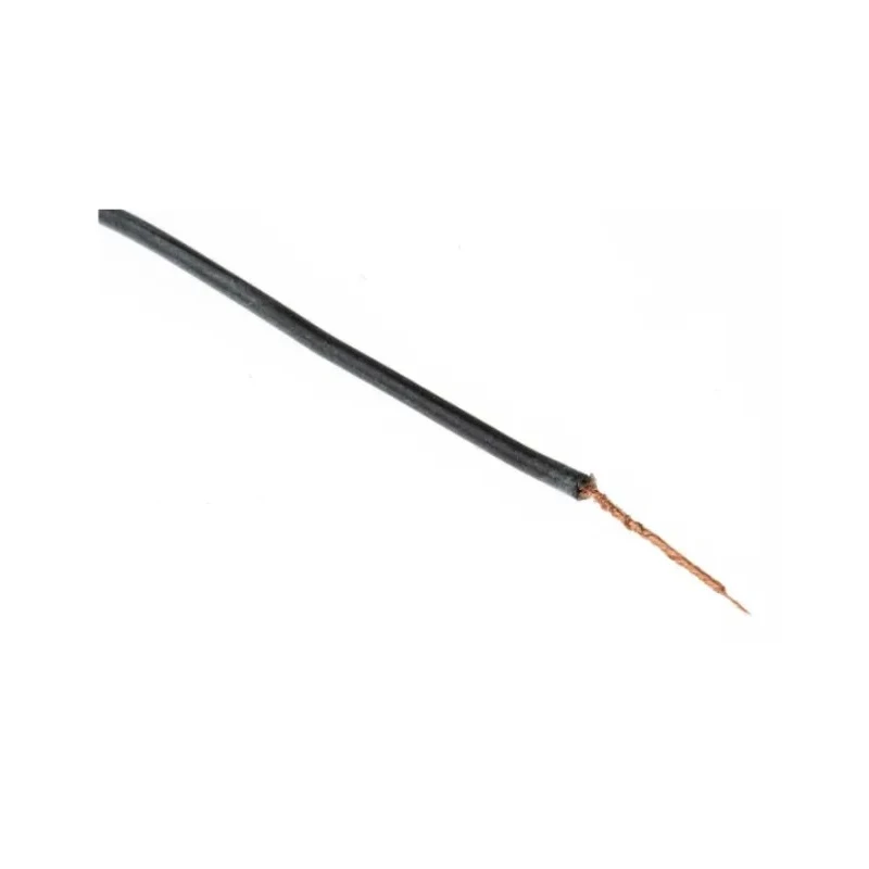 RS Pro Black Hook Up Wire, 20 AWG, 270 x 0.05 mm Core Strands, 100 m Length, Silicone Rubber Jacket, 600 V, Fire 209-8058