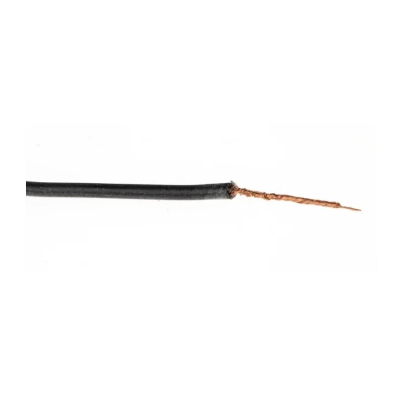 RS Pro Black Hook Up Wire, 20 AWG, 270 x 0.05 mm Core Strands, 100 m Length, Silicone Rubber Jacket, 600 V, Fire 209-8058
