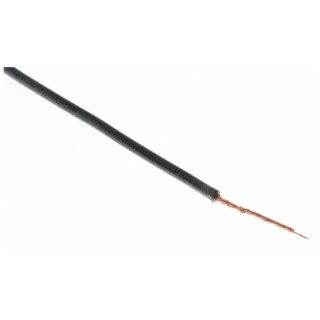 RS Pro Black Hook Up Wire 20 AWG Copper Conductor Silicone Rubber Jacket 600V 20m RS PRO 209-8060