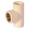 Fusion CPVC Tee Female Brass Threaded 20x15mm Size 3/4x1/2 Inches