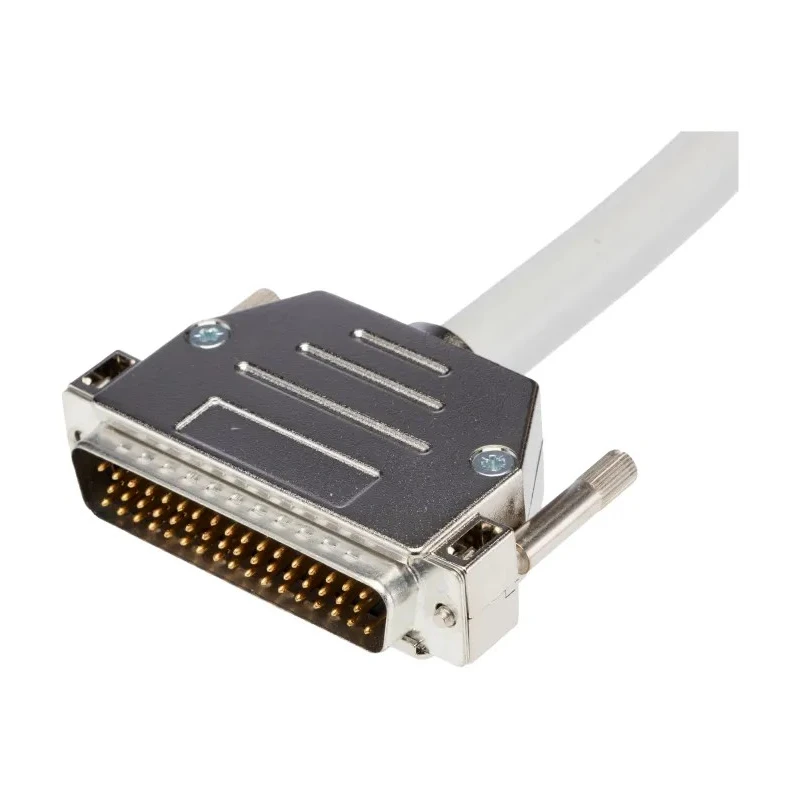 Phoenix Contact Male D-Sub 50-Pin to Male DB50 Cable, 1 m Length, 2A Current Rating, Grey Polyvinyl Chloride Jacket DB50