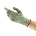 Ansell HyFlex 70-750 Green Kevlar Work Gloves Size 10 Uncoated Coating 70750100
