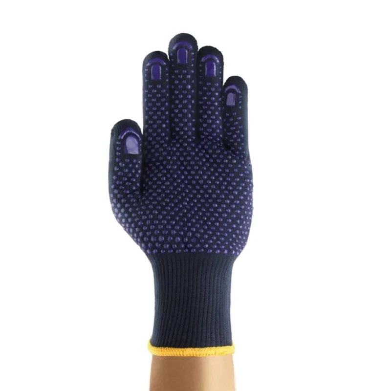 Ansell FibreTuf Blue Polyester Work Gloves Size 10 with Polyvinyl Chloride Coating 76501100