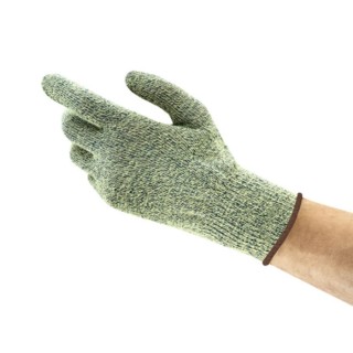 Ansell HyFlex Work Gloves Green Kevlar Lining Size 8 Uncoated Coating 70750080