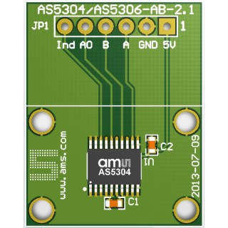 ams OSRAM Position Sensor Adapter Board AS5304-TS_EK_AB for AS5304 Sensor Development Tool