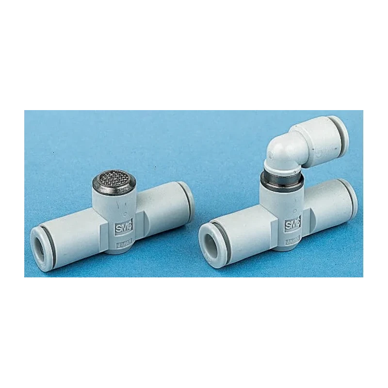 SMC Exhaust Valve Connector Push-in 4 mm, 1 Mpa, Polybutylene Terephthalate AQ240F-04-04