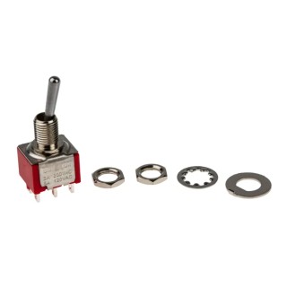 RS PRO Toggle Switch Panel Mount On-None-On DPDT 5A Solder Lug Terminal IP67 209-9347