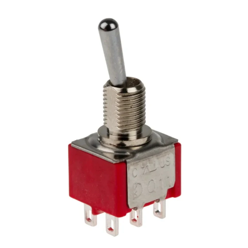 RS PRO Toggle Switch Panel Mount On-None-On DPDT 5A Solder Lug Terminal IP67 209-9347