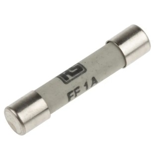 RS PRO 1A FF Ceramic Cartridge Fuse, 6.3 x 32 mm, Super Fast Acting, 600V AC 209-9355