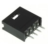 TE Connectivity AMPMODU MOD II Series Straight Through Hole 4 Contact PCB Header 2.54 mm Pitch 1 Row Shrouded 280371-2