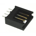 TE Connectivity AMPMODU MOD II Series Straight Through Hole 4 Contact PCB Header 2.54 mm Pitch 1 Row Shrouded 280371-2