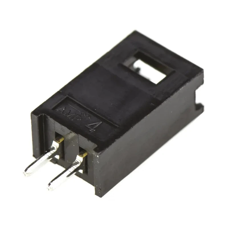 TE Connectivity AMPMODU Mod II Series Straight Through Hole Shrouded PCB Header 2 Contact 2.54 mm Pitch 1 Row 280370-2