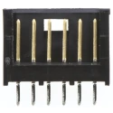 TE Connectivity AMPMODU MOD II Series Straight Through Hole Shrouded PCB Header 6 Contacts 2.54 mm Pitch 1 Row 280372-2