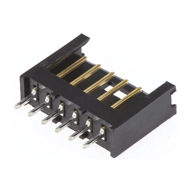 TE Connectivity AMPMODU MOD II Series Straight Through Hole Shrouded PCB Header 6 Contacts 2.54 mm Pitch 1 Row 280372-2