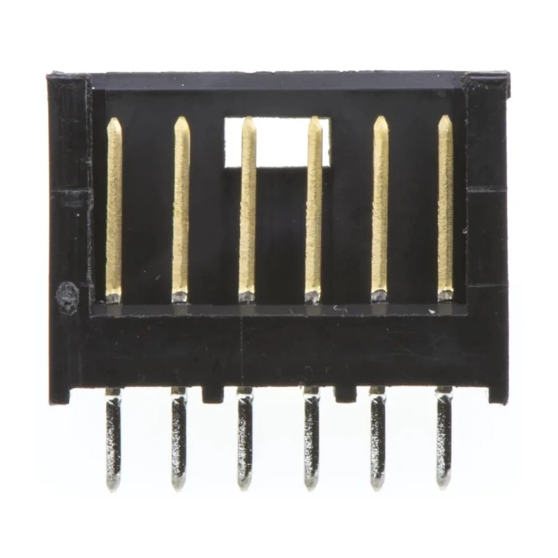 TE Connectivity AMPMODU MOD II Series 6 Contact Shrouded Straight Through Hole PCB Header 2.54 mm Pitch 280372-2