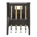 TE Connectivity AMPMODU MOD II Series Right Angle Through Hole Shrouded PCB Header 8 Contacts 2.54 mm Pitch 280389-2