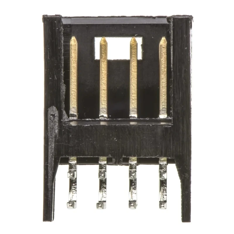 TE Connectivity AMPMODU MOD II Series Right Angle Through Hole Shrouded PCB Header 8 Contacts 2.54 mm Pitch 280389-2