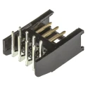TE Connectivity AMPMODU MOD II Series Right Angle Through Hole Shrouded PCB Header 8 Contacts 2.54 mm Pitch 280389-2