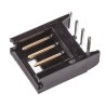TE Connectivity AMPMODU MOD II Series Right Angle Through Hole Shrouded PCB Header 4 Contacts 2.54 mm Pitch 280378-2