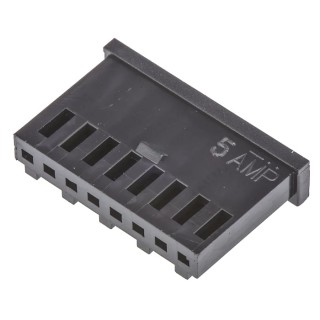 TE Connectivity AMPMODU MOD II Female Connector Housing, 8 Way, 1 Row, 2.54 mm Pitch, 22.3 mm Length 280361