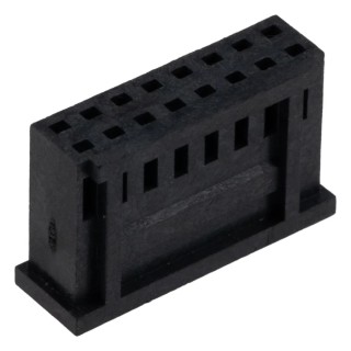 TE Connectivity AMPMODU MOD II Female Connector Housing 2.54 mm Pitch 16 Way 2 Row Straight 280366