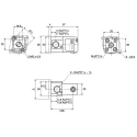 SMC Pneumatic Control Valve 3/2 Function Pilot/Spring Rc 1/8 in Die Cast Aluminium VTA301 Series 