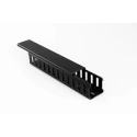 Betaduct 906 Black Closed Slot Cable Trunking W50mm x D50mm x L2m Polyvinyl Chloride 