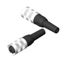 RS PRO 5 Pole Straight Standard DIN Connector Female Cable Mount Screw Lock 5A 250V IP40 210-0197