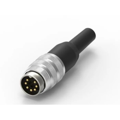 RS PRO 7 Pole Straight Standard DIN Connector, 5A, 250V, IP40 Screw Lock Cable Male 210-0205
