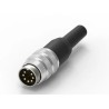 RS PRO 7 Pole Straight Standard DIN Connector, 5A, 250V, IP40 Screw Lock Cable Male 210-0205
