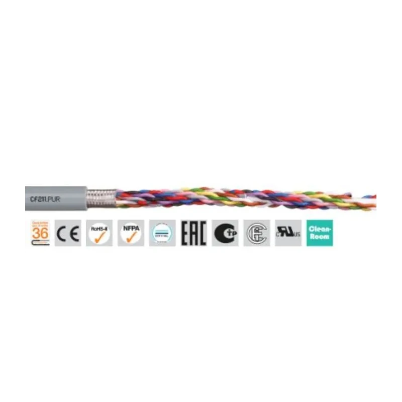 Igus Data Cable chainflex CF211.PUR Screened 4 Cores Copper Conductor 0.25mm² 24 AWG Thermoplastic CF211.PUR.02.02.02 (50m)