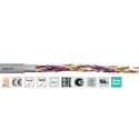 Igus chainflex CF211.PUR Data Cable, 2 Cores 0.5mm² 20 AWG, Screened, 50 m, Grey Thermoplastic CF211.PUR.05.01.02 (50m)