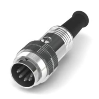 RS PRO 5 Pole Straight M16 DIN Connector, Cable Mount, Male, Screw Lock, 4A, 100V, IP40 210-0241