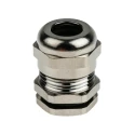 RS PRO Metallic Nickel Plated Brass Cable Gland, M16 Thread, 5 mm Min. Cable Diameter, 10 mm Max. Cable Diameter 210-0596