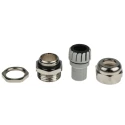 RS PRO Metallic Nickel Plated Brass Cable Gland, M16 Thread, 5 mm Min. Cable Diameter, 10 mm Max. Cable Diameter 210-0596