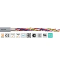 Igus chainflex CF211.PUR Data Cable 6 Cores 0.25mm² 24 AWG Screened 50 m Grey Thermoplastic CF211.PUR.02.03.02 (50m)