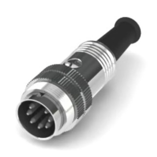 RS PRO 7 Pole Straight M16 DIN Connector, 4A, 100V, IP40, Screw Lock, Male Cable Mount 210-0244