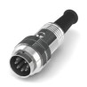 RS PRO 7 Pole Straight M16 DIN Connector, 4A, 100V, IP40, Screw Lock, Male Cable Mount 210-0244