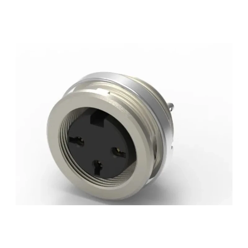 RS PRO 3 Pole Straight Standard DIN Connector, Female Panel Mount, Screw Lock, 5A 250V IP40 Nylon Housing 210-0249