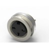 RS PRO 3 Pole Straight Standard DIN Connector, Female Panel Mount, Screw Lock, 5A 250V IP40 Nylon Housing 210-0249