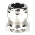 RS PRO Metallic Nickel Plated Brass M25 Thread Cable Gland, 9 mm to 16 mm Cable Diameter, IP68 Protection 210-0605