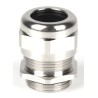 RS PRO Metallic Nickel Plated Brass M25 Thread Cable Gland, 9 mm to 16 mm Cable Diameter, IP68 Protection 210-0605