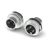 RS PRO 3 Pole Straight Standard DIN Connector Male Panel Mount Screw Lock 4A 100V IP40 210-0250