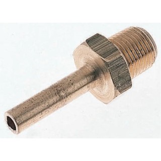 Norgren ENOTS Series Pneumatic Fitting Brass to Bs 2874 Threaded-to-Tube G 1/4 Male to Push In 6 mm 36053110